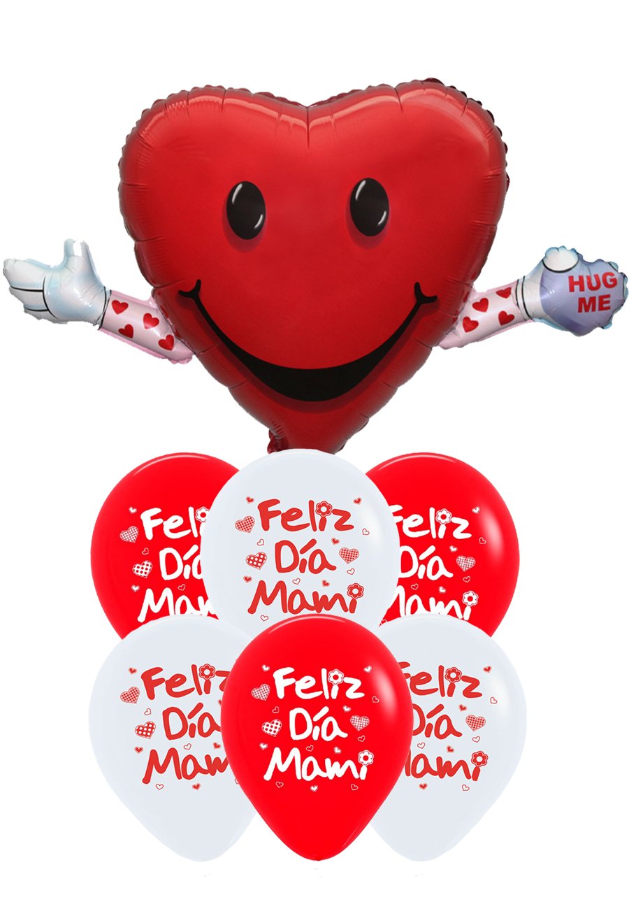 Ramo de Globos Abrázame Mamá - Mis Globos