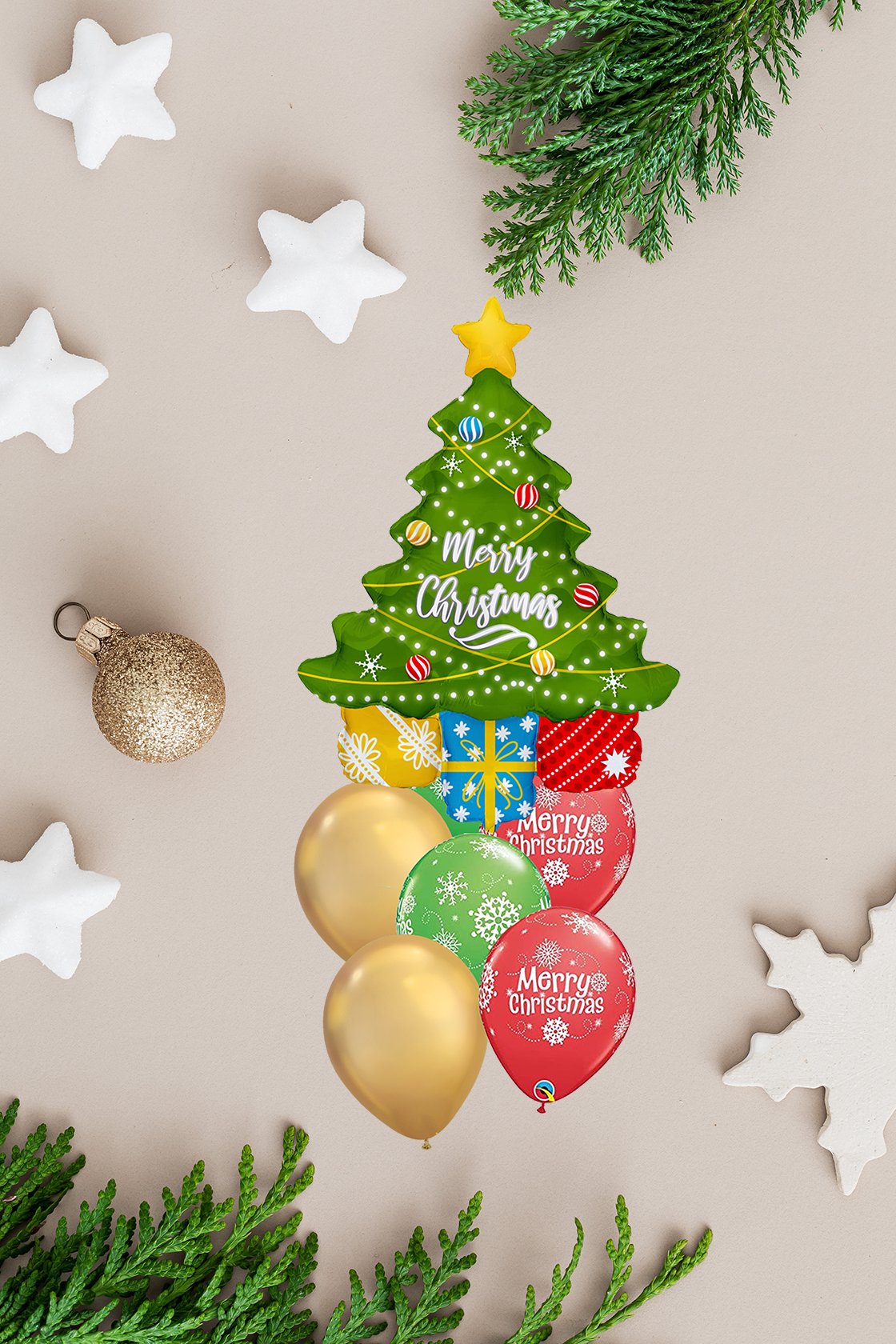 Ramo de Globos Arbolito de Navidad - Mis Globos