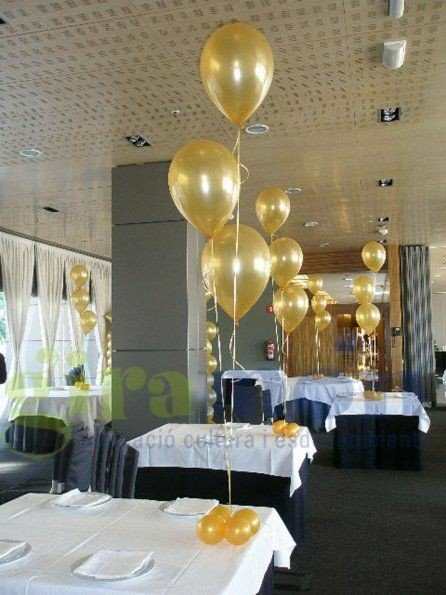 Ramo de globos Boda centro de mesa 3 látex y minibase - Mis Globos