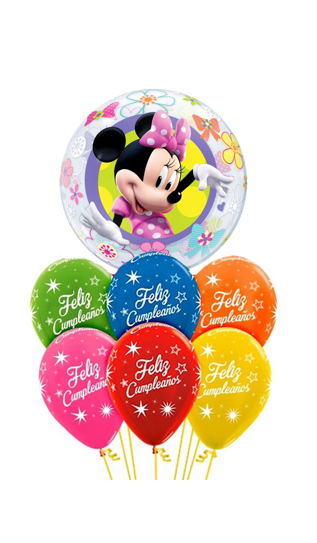 Ramo de globos Sigma Burbuja Minnie - Mis Globos