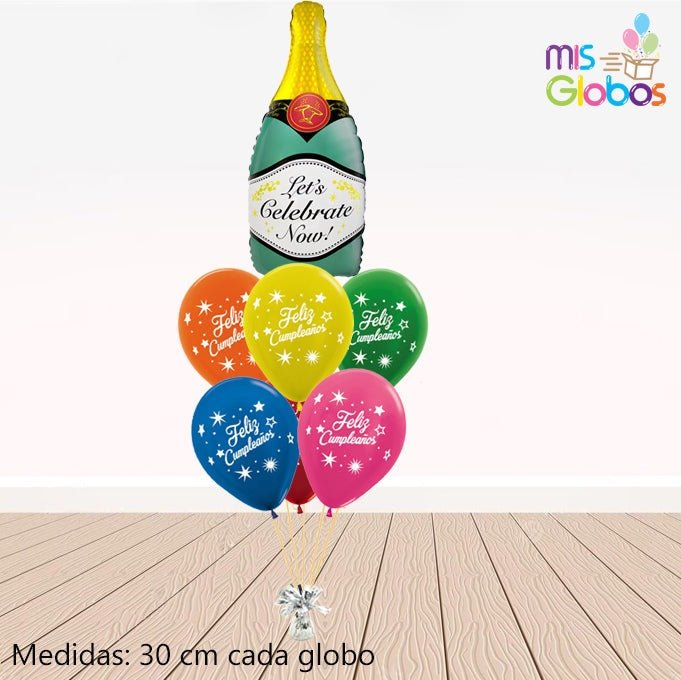 Ramo de globos Sigma Celebremos Feliz Cumpleaños - Mis Globos