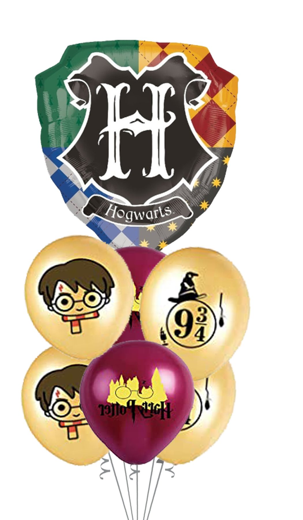 Ramo de globos Sigma Escudo Howarts - Mis Globos