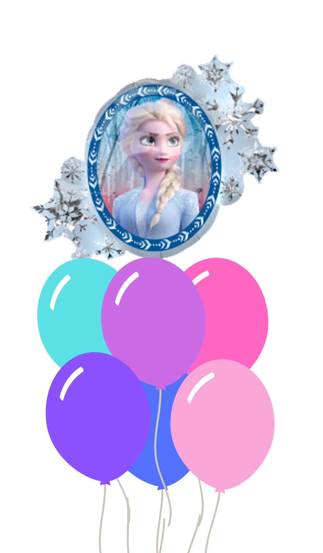 Ramo de globos Sigma Espejo Frozen - Mis Globos