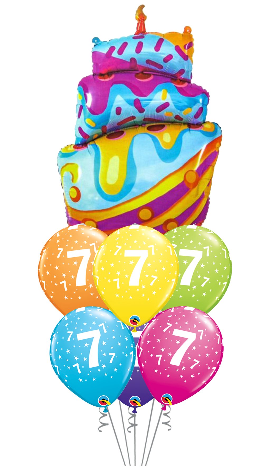 Ramo de globos Sigma Happy Birthday Tarta Chorreante - Mis Globos