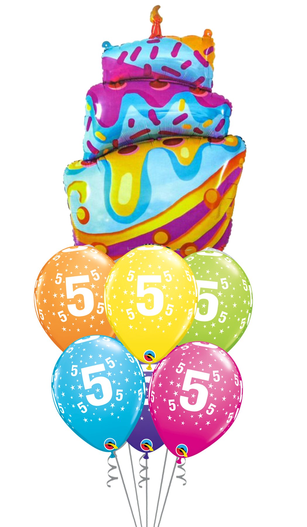 Ramo de globos Sigma Happy Birthday Tarta Chorreante - Mis Globos