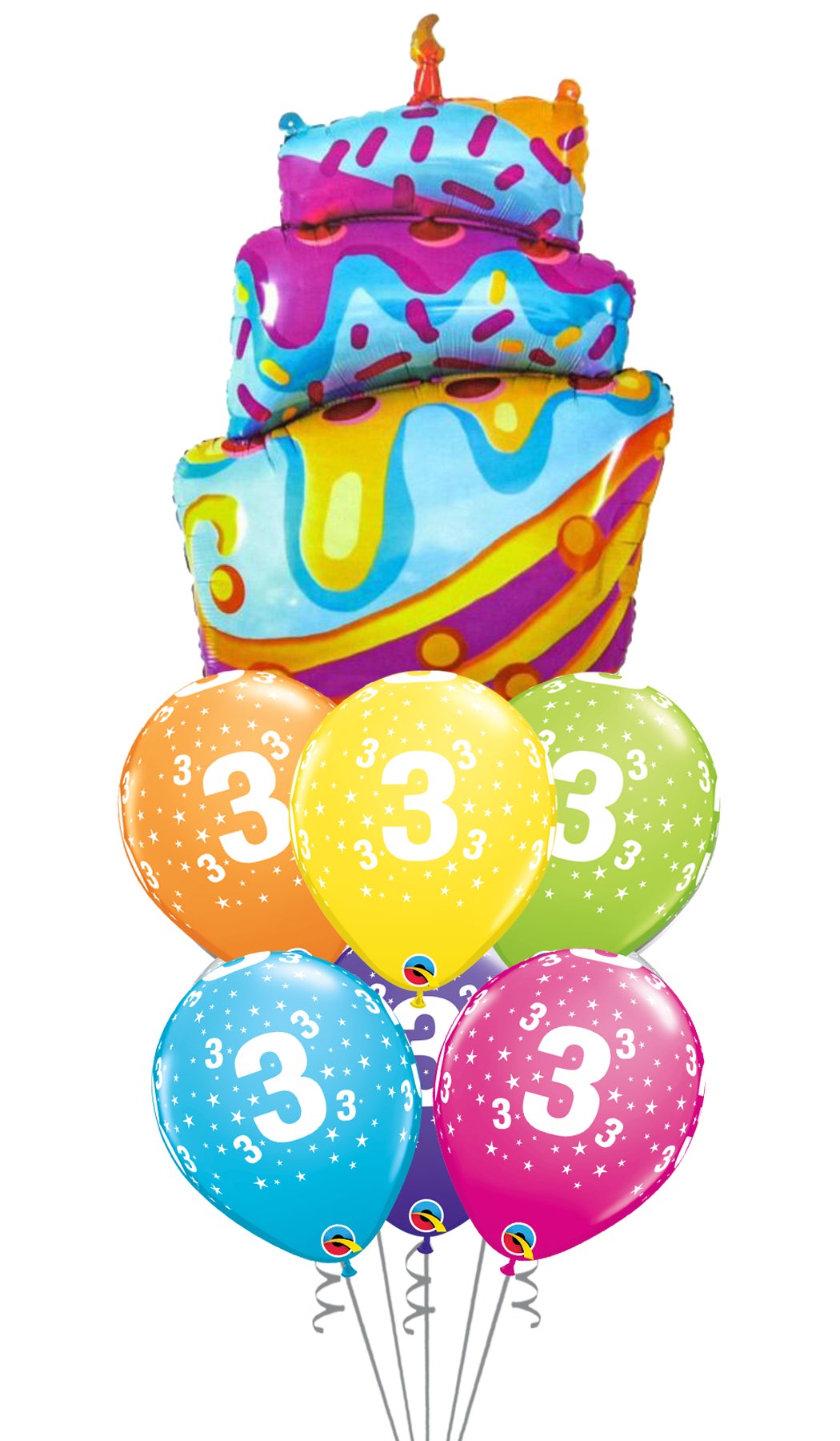 Ramo de globos Sigma Happy Birthday Tarta Chorreante - Mis Globos