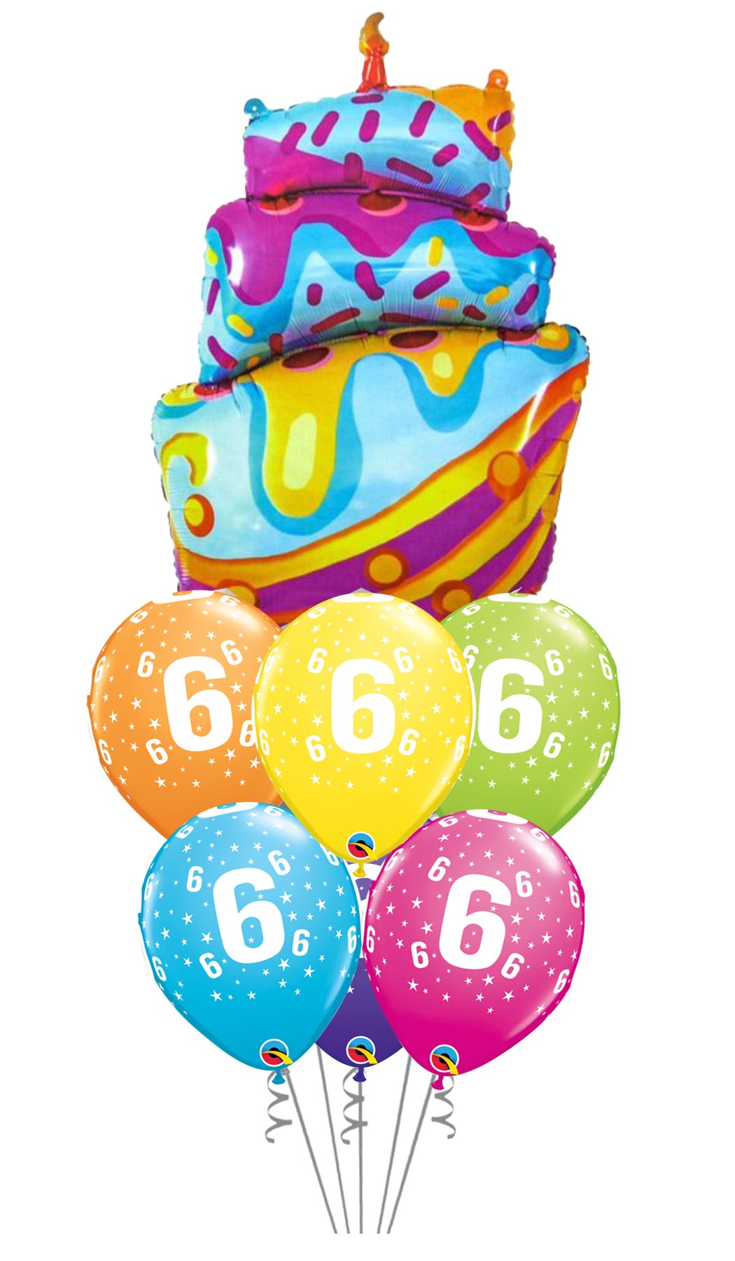 Ramo de globos Sigma Happy Birthday Tarta Chorreante - Mis Globos