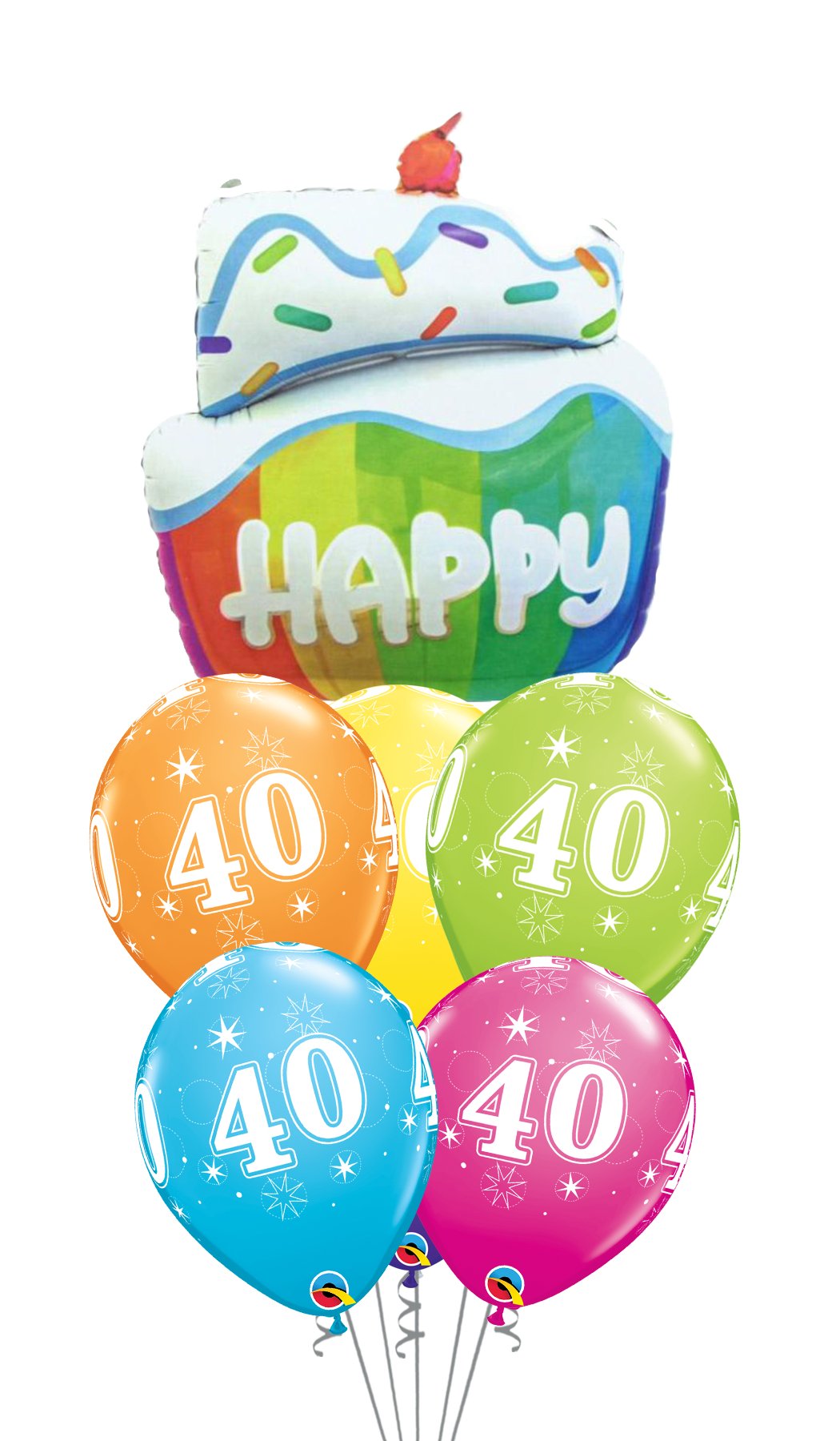 Ramo de globos Sigma Happy Birthday Tarta Chorreante - Mis Globos