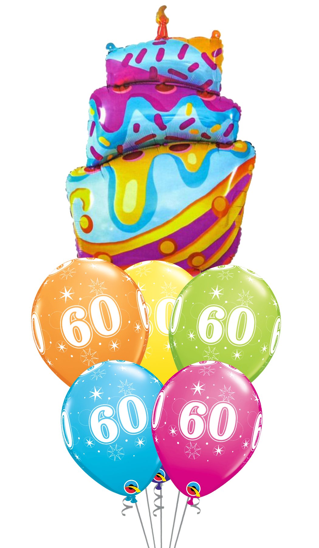 Ramo de globos Sigma Happy Birthday Tarta Chorreante - Mis Globos