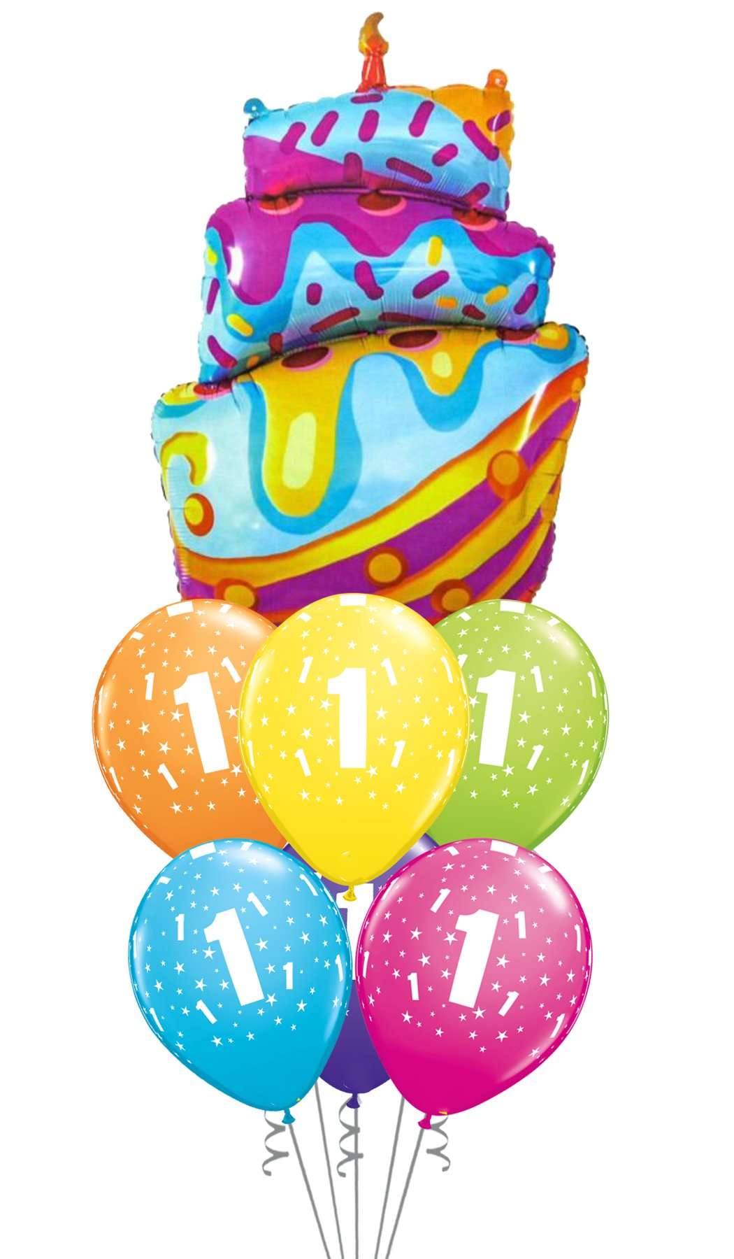 Ramo de globos Sigma Happy Birthday Tarta Chorreante - Mis Globos