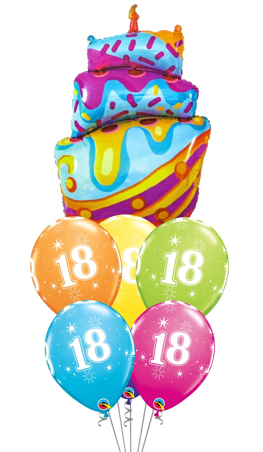 Ramo de globos Sigma Happy Birthday Tarta Chorreante - Mis Globos