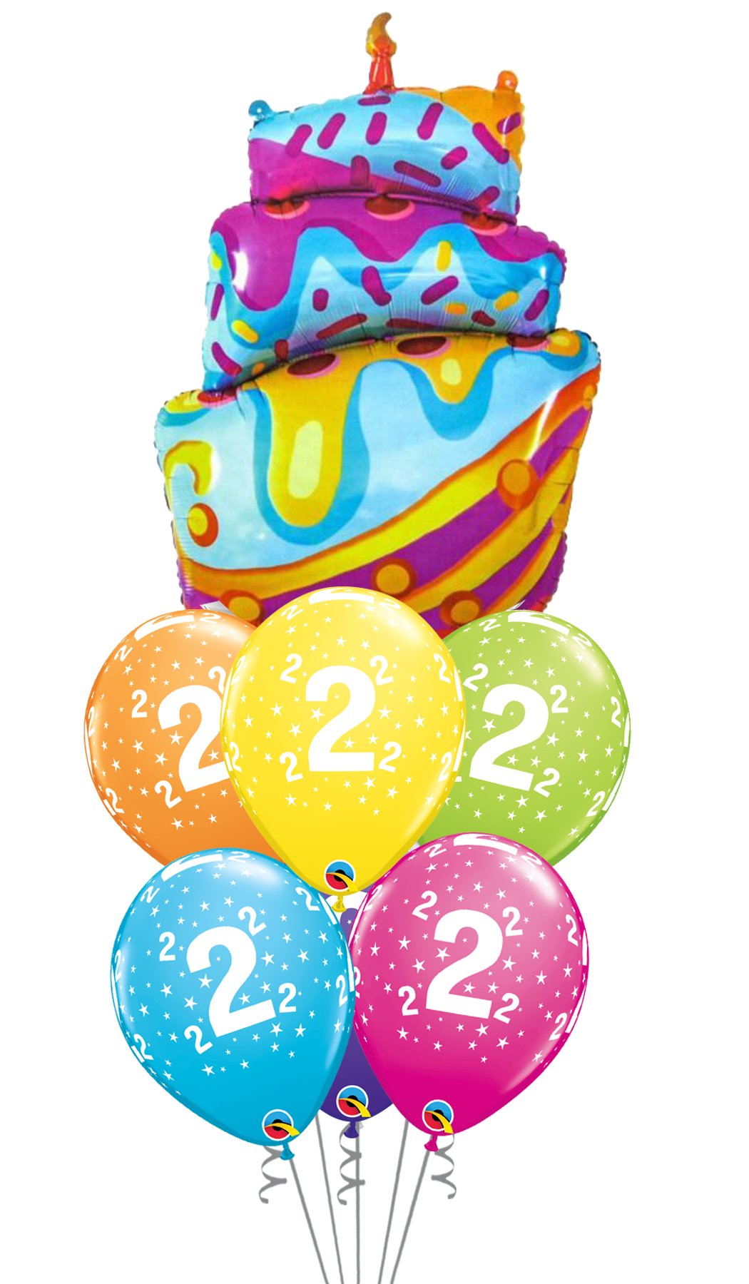 Ramo de globos Sigma Happy Birthday Tarta Chorreante - Mis Globos