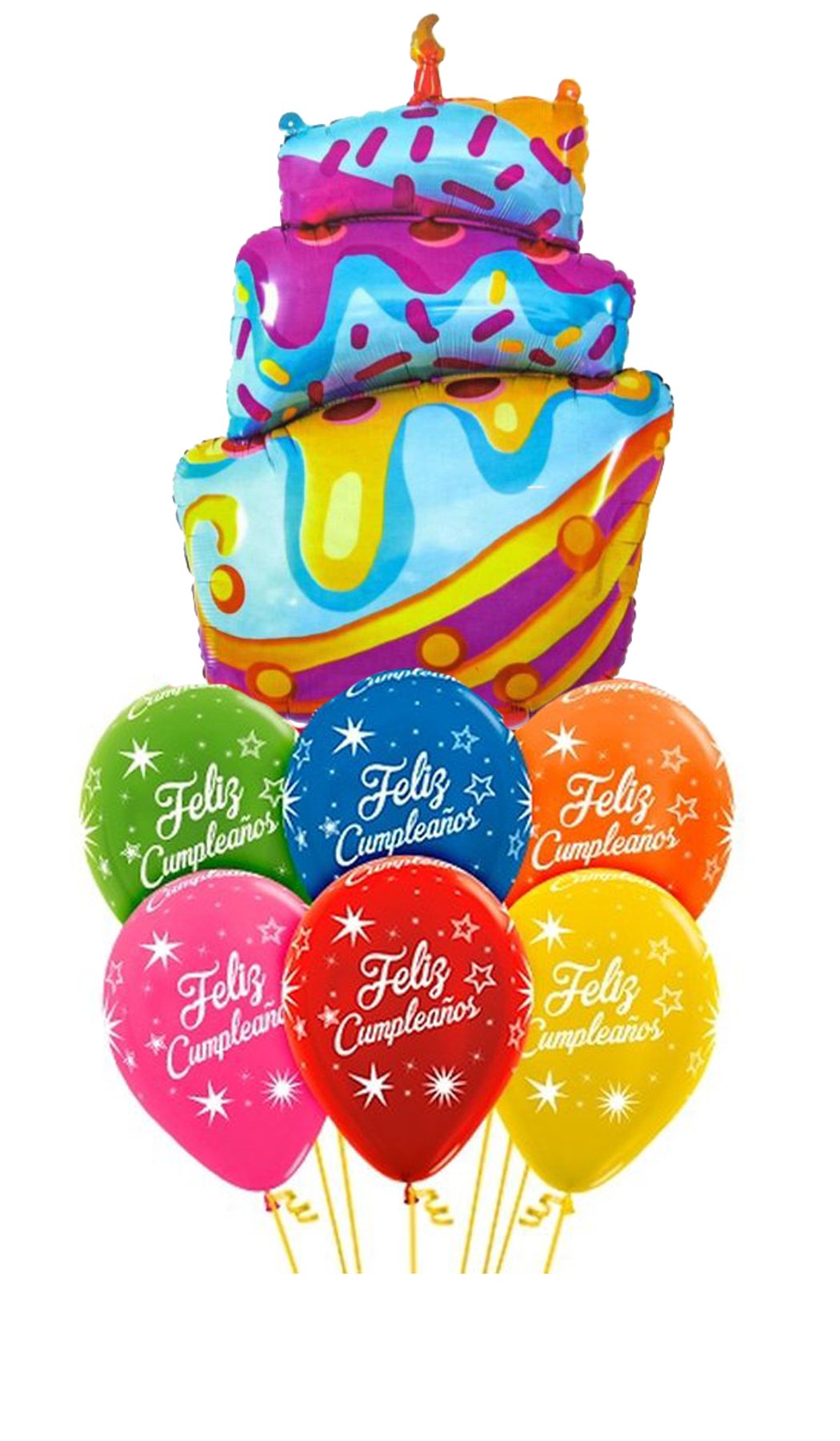 Ramo de globos Sigma Happy Birthday Tarta Chorreante - Mis Globos