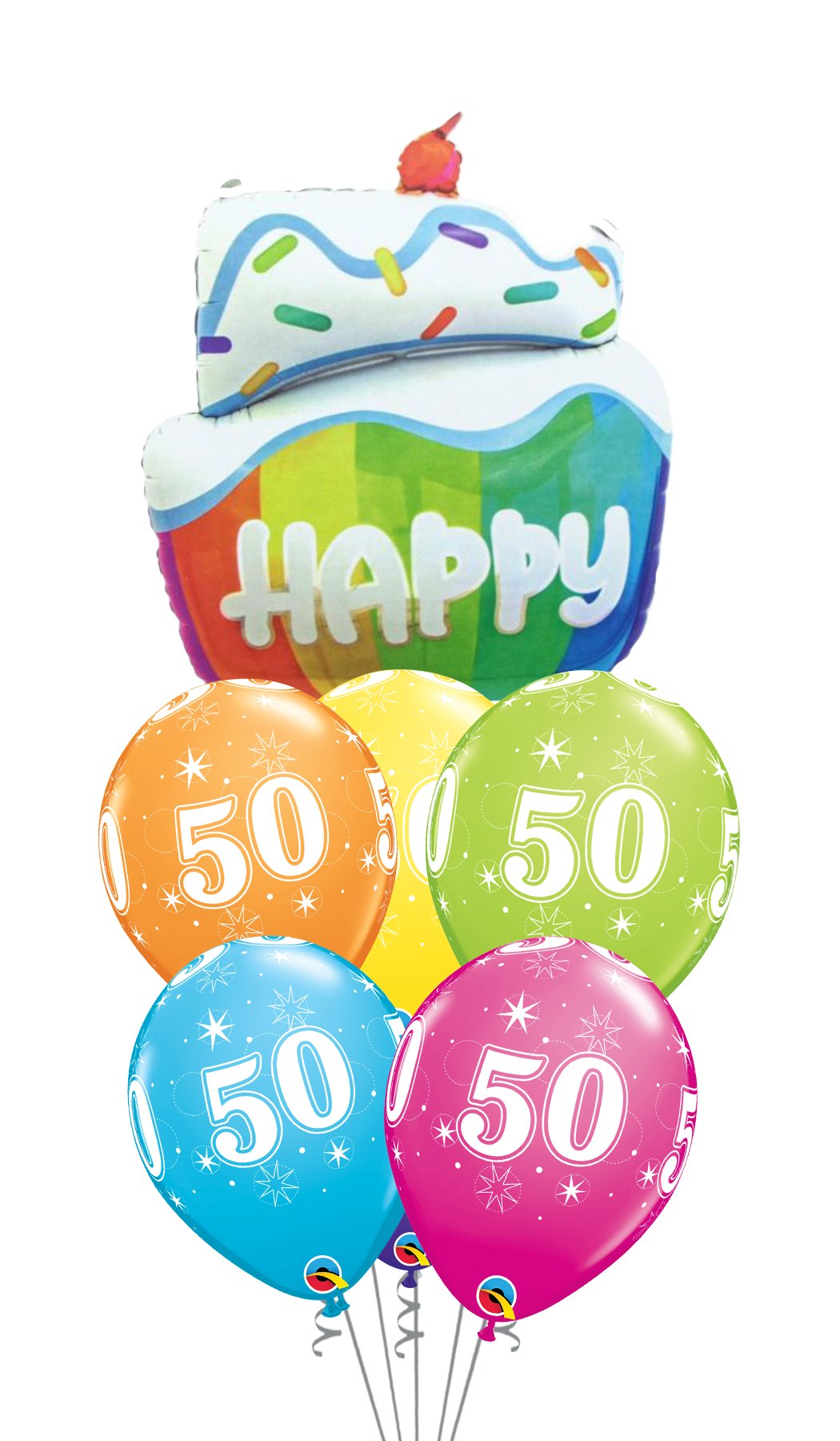 Ramo de globos Sigma Happy Birthday Tarta Chorreante - Mis Globos