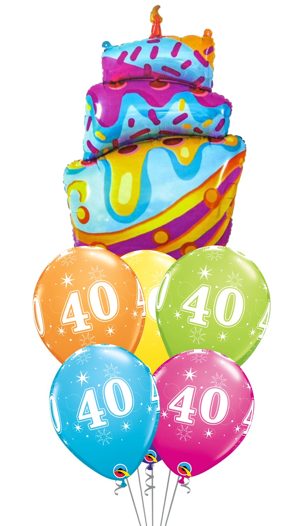 Ramo de globos Sigma Happy Birthday Tarta Chorreante - Mis Globos