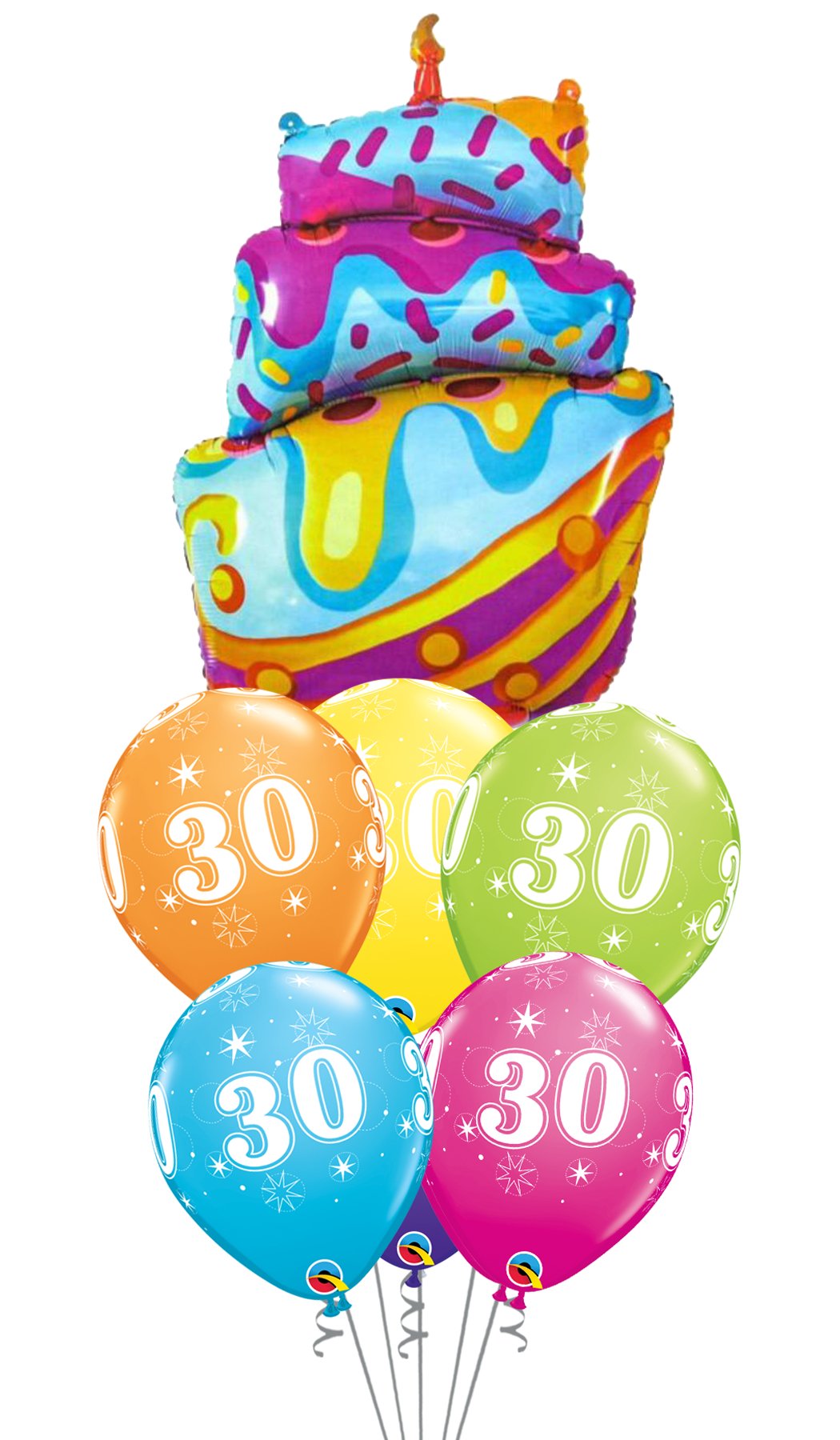 Ramo de globos Sigma Happy Birthday Tarta Chorreante - Mis Globos