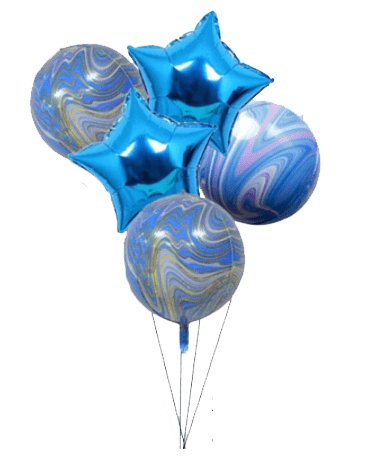 Ramo de globos Mitología Azul - Mis Globos