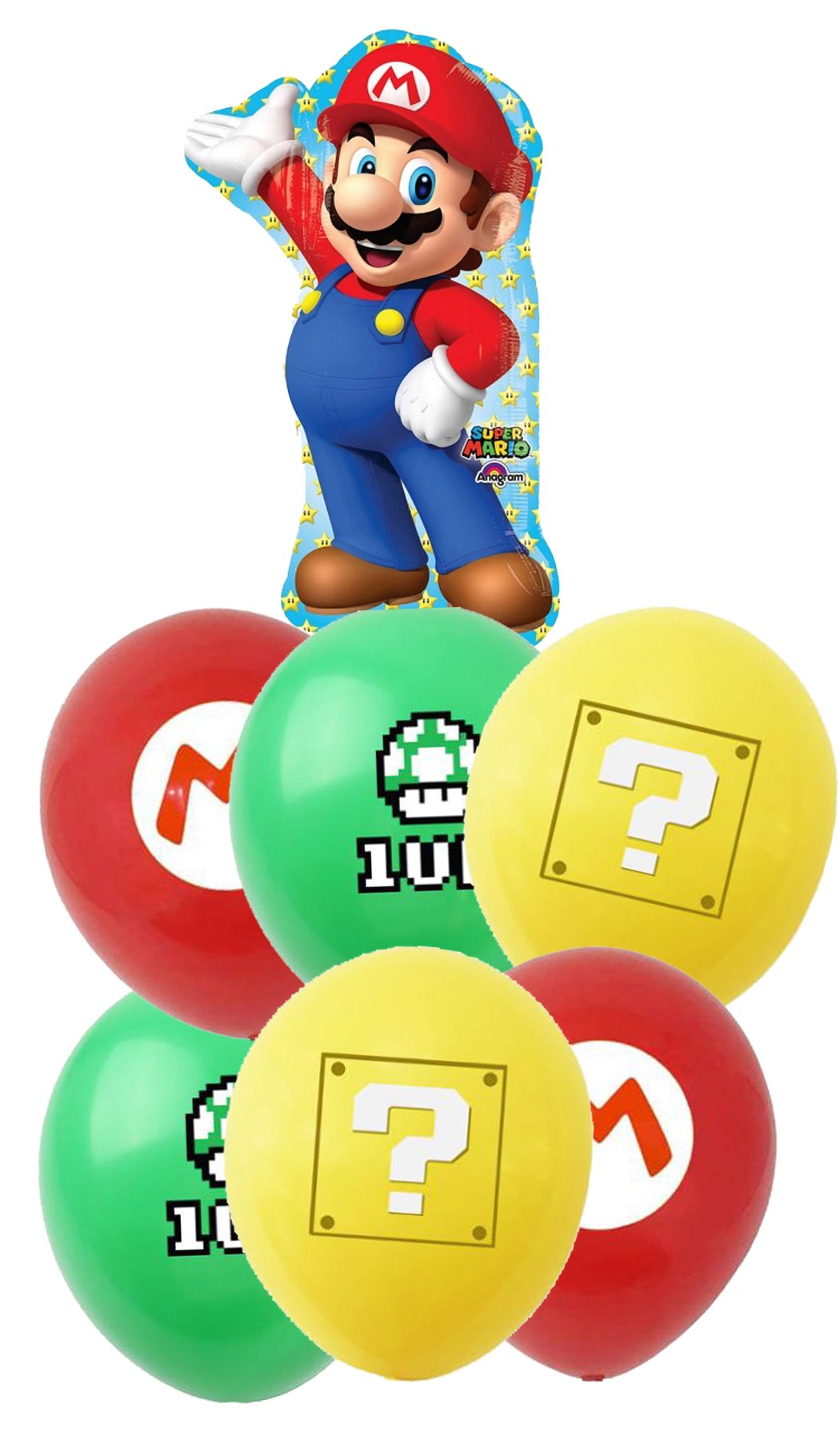 Ramo de Globos Super Mario Bros