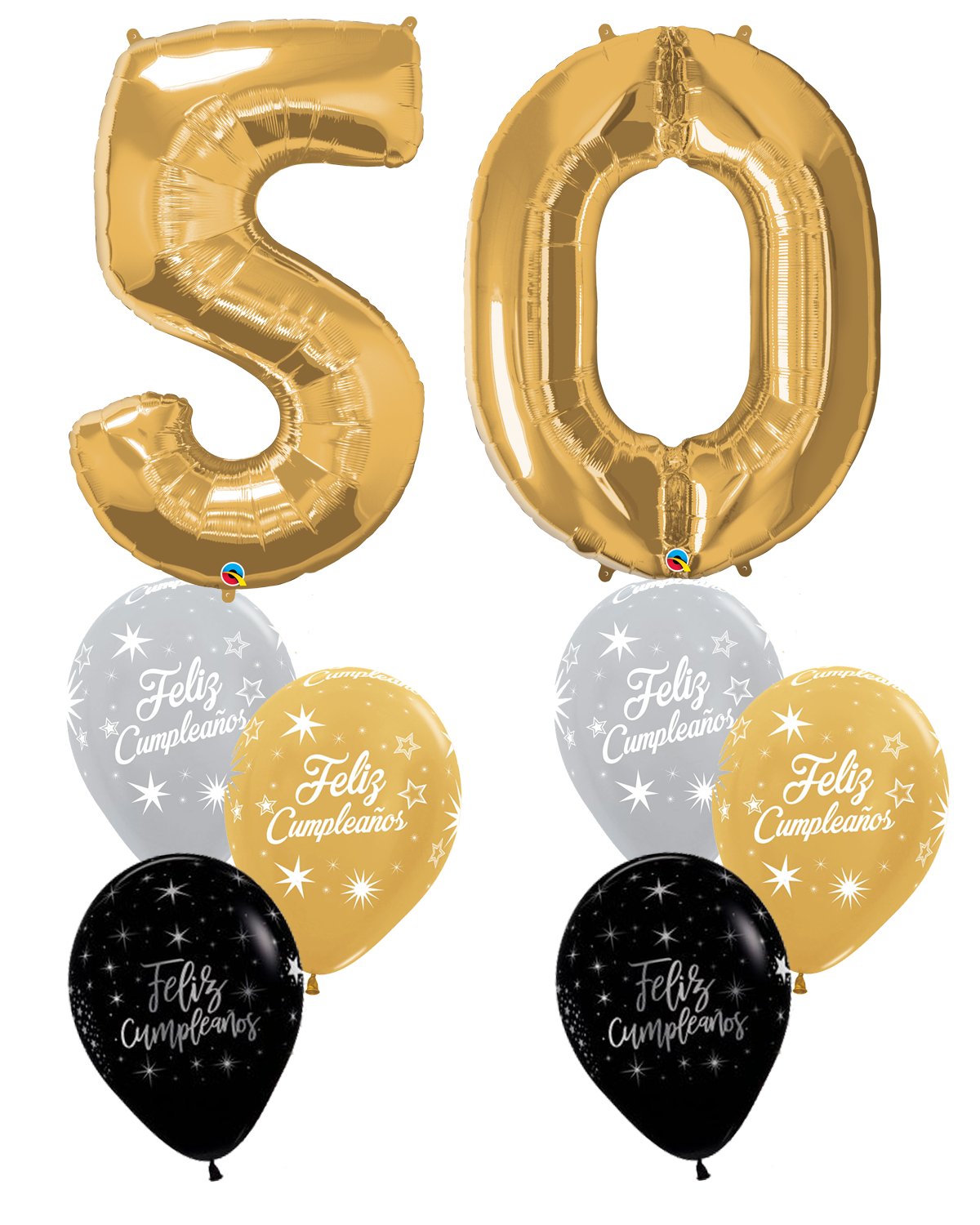 Ramo doble número elegante - Mis Globos