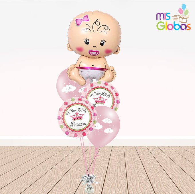 Ramo Una Nueva Princesa - Mis Globos