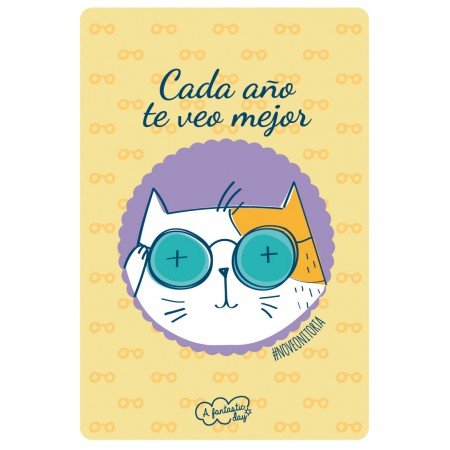 Tarjeta Cada año te veo mejor... - Mis Globos