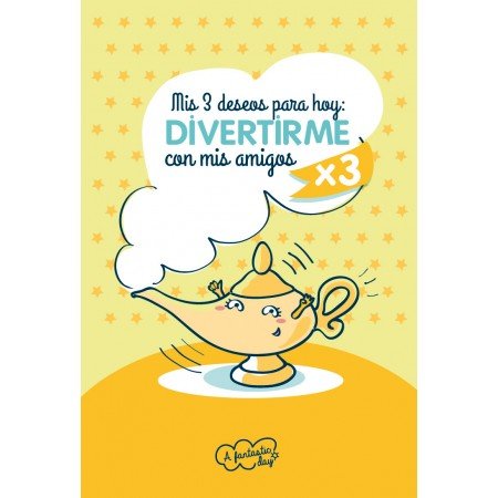 Tarjeta de Felicitación Mis 3 deseos para hoy... - Mis Globos