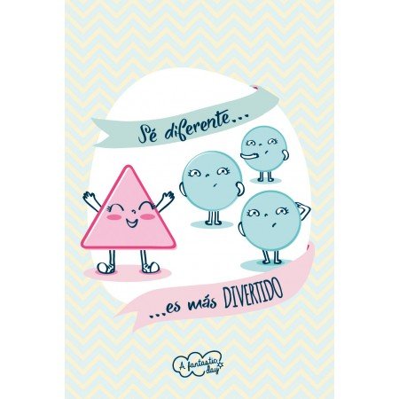 Tarjeta de Felicitación Sé diferente... - Mis Globos