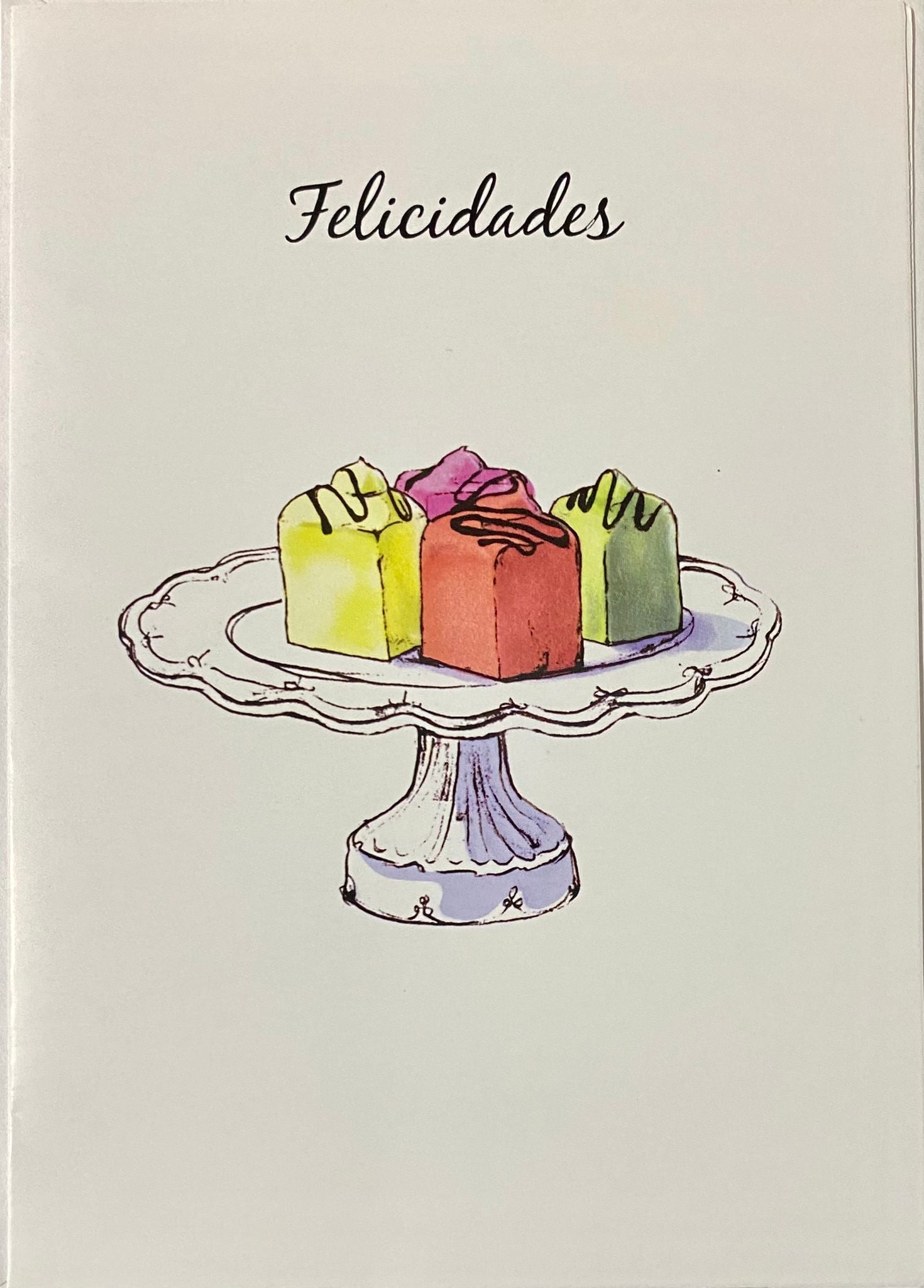 Tarjeta Felicidades dulces - Mis Globos