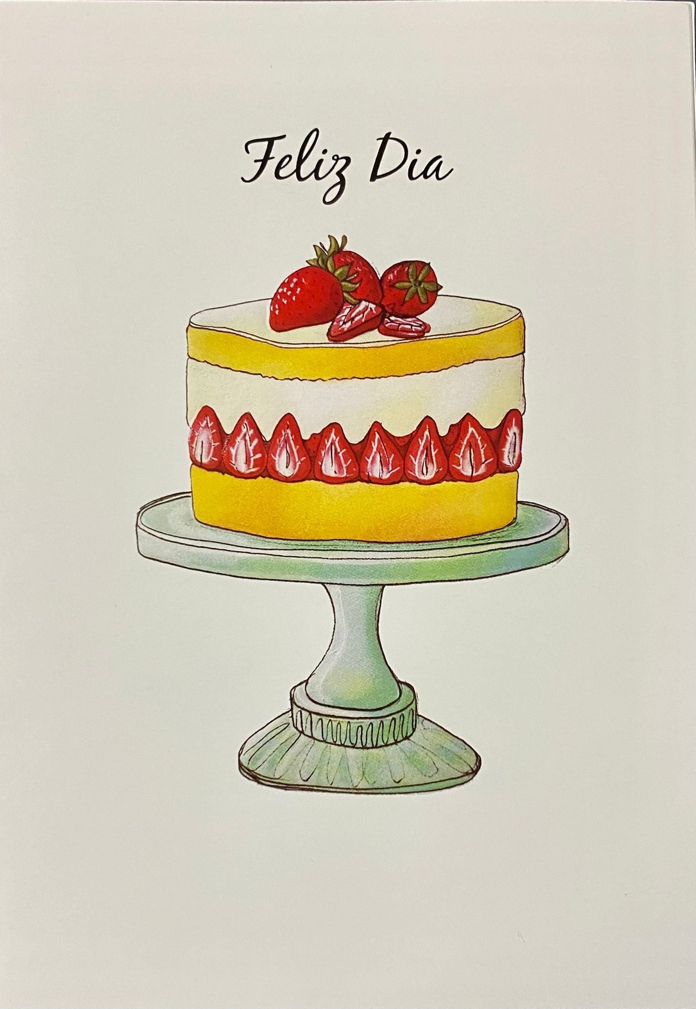 Tarjeta Feliz día Tarta - Mis Globos