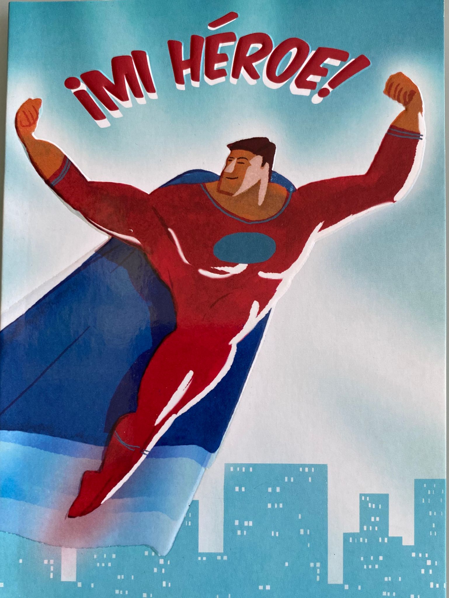 Tarjeta mi Héroe - Mis Globos