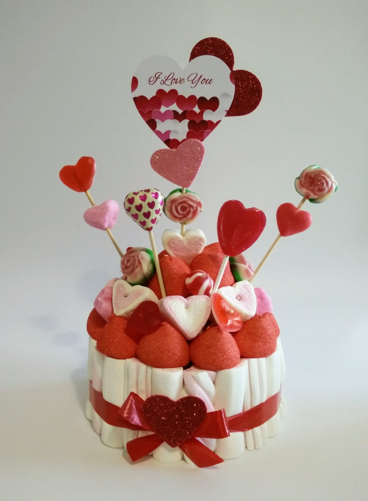 Tarta de chuches Amor - Mis Globos