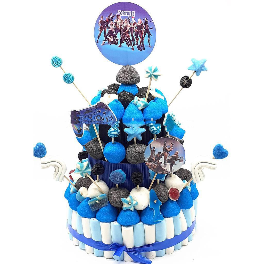 Tarta de chuches Fornite - Mis Globos