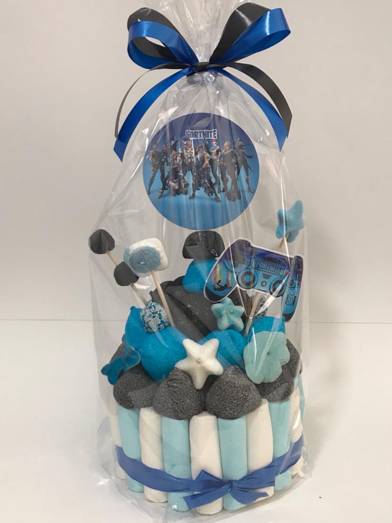 Tarta de chuches Fornite - Mis Globos