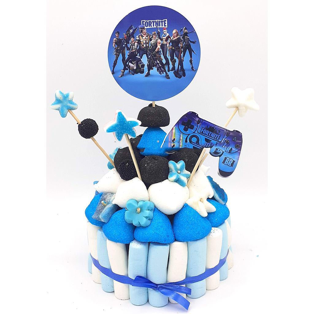 Tarta de chuches Fornite - Mis Globos