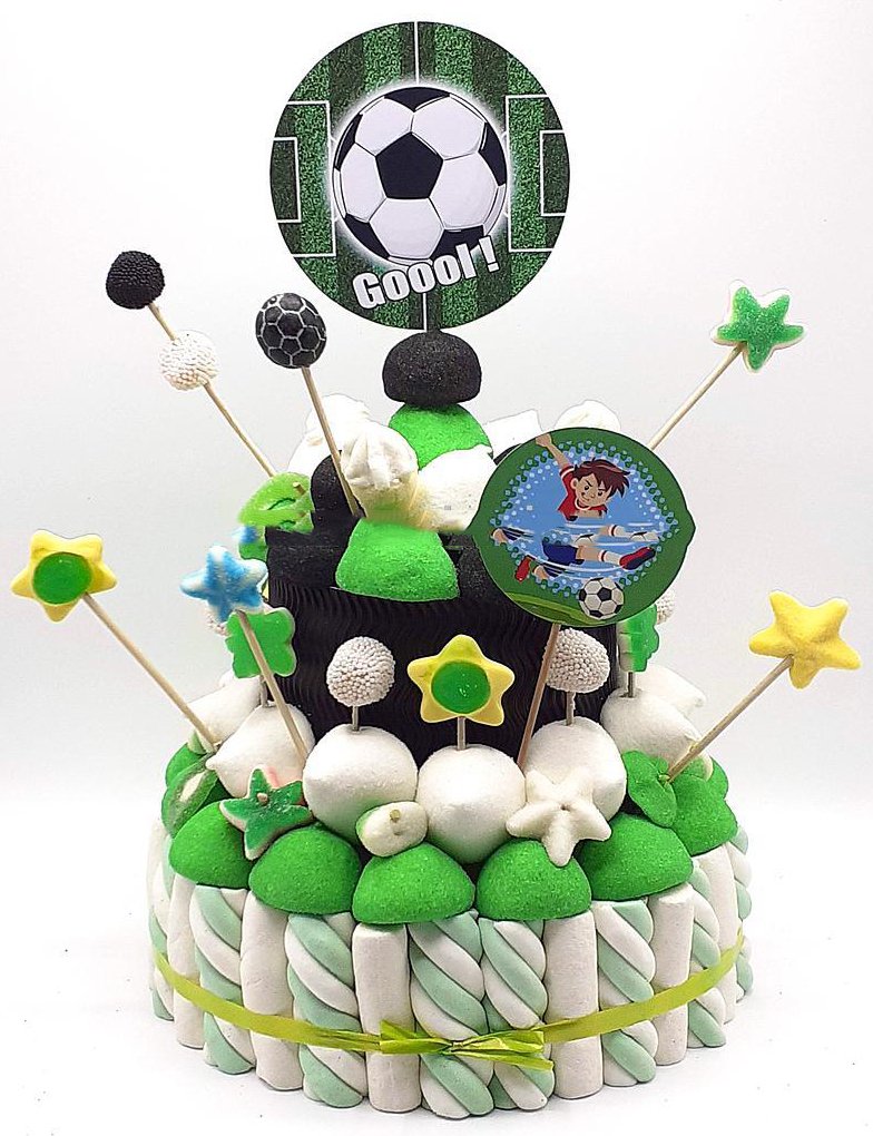 Tarta de chuches Fútbol - Mis Globos