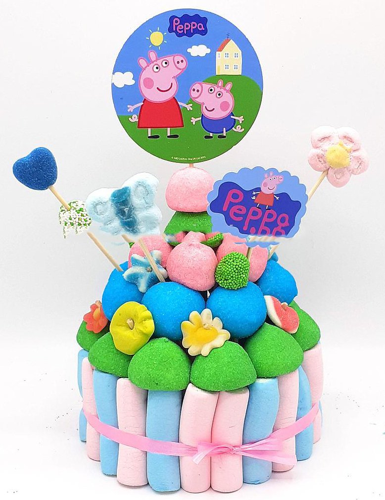 Tarta de chuches Pepa Pig - Mis Globos