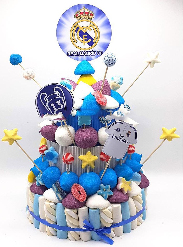 Tarta de chuches Real Madrid - Mis Globos