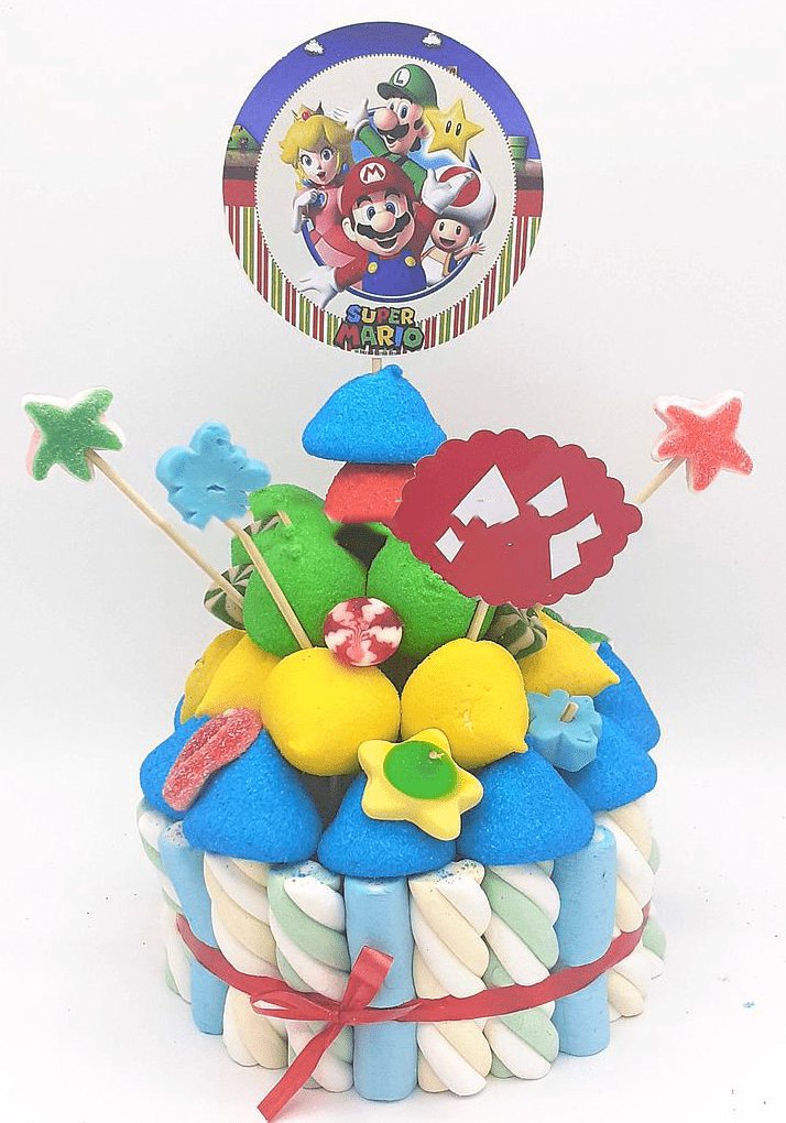 Tarta de chuches Super Mario Bros - Mis Globos