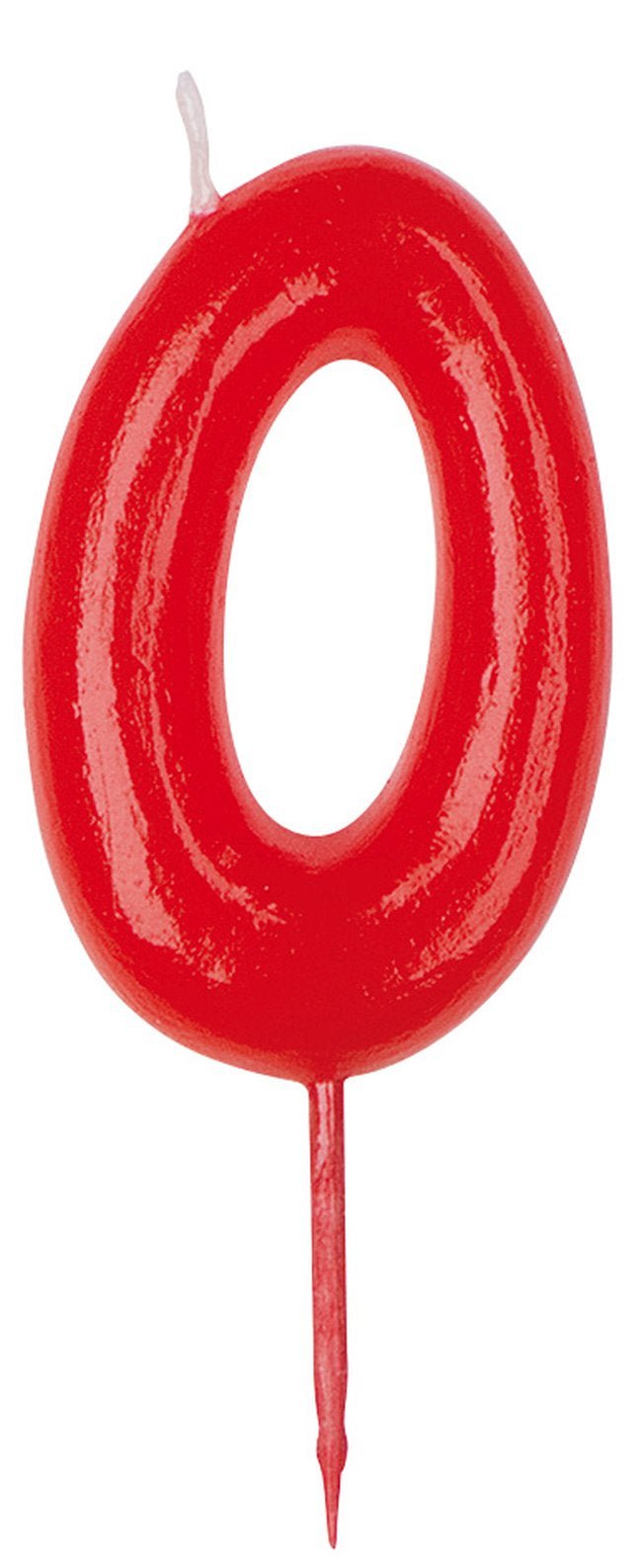 Vela Número Rojo sencilla (DESCATALOGADO) - Mis Globos