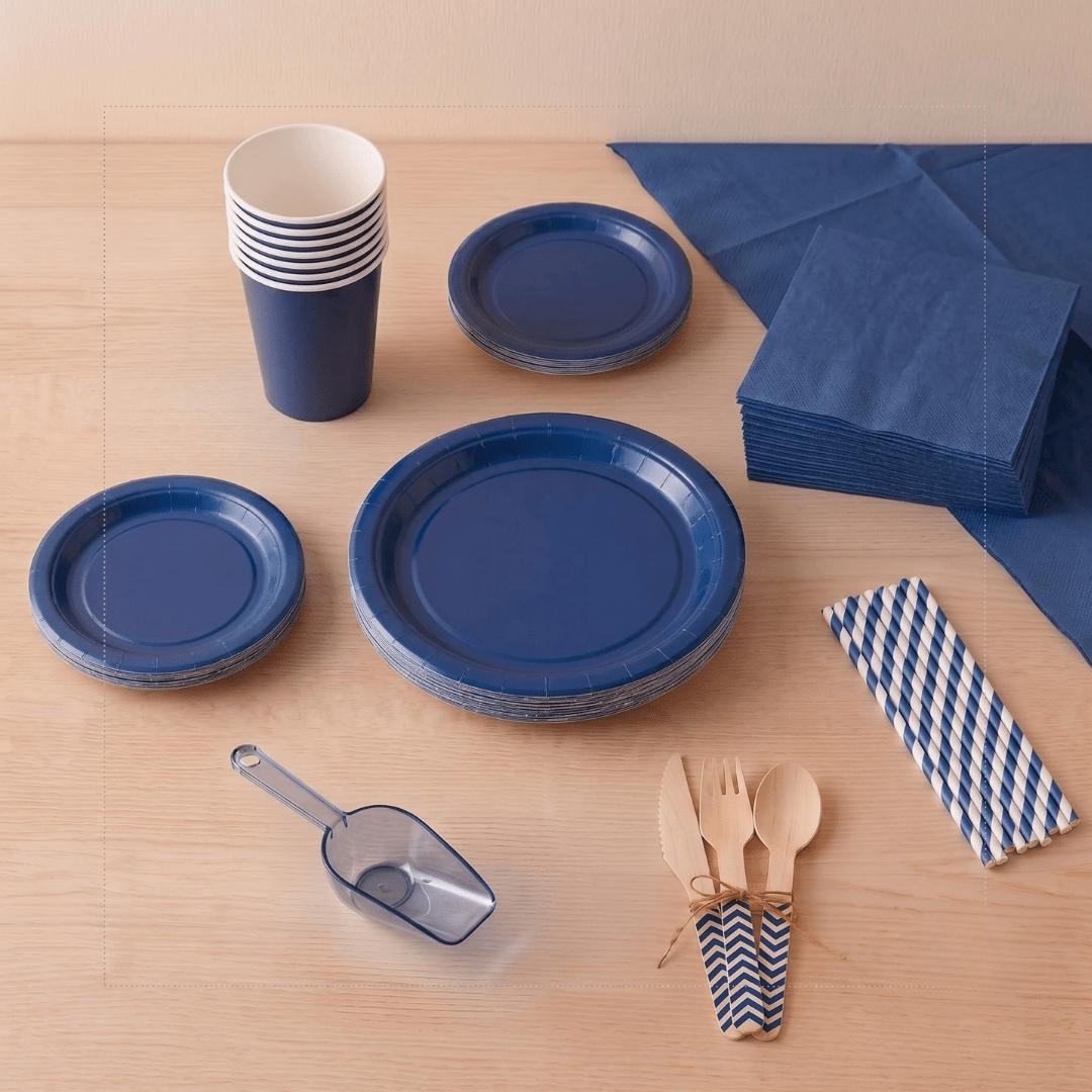 Menaje de Fiesta Azul Oscuro