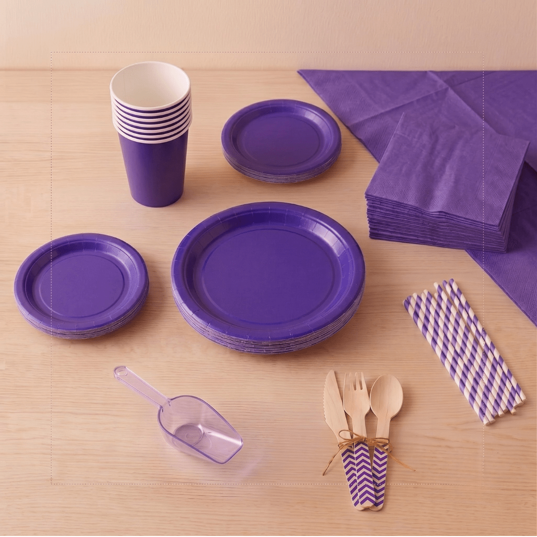 Menaje de Fiesta Morado