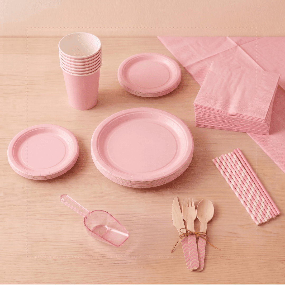 Menaje de Fiesta Rosa