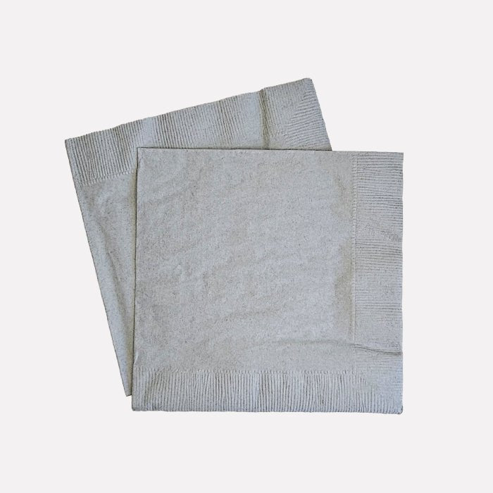 20 Servilletas Plata 33x33cm - Mis Globos