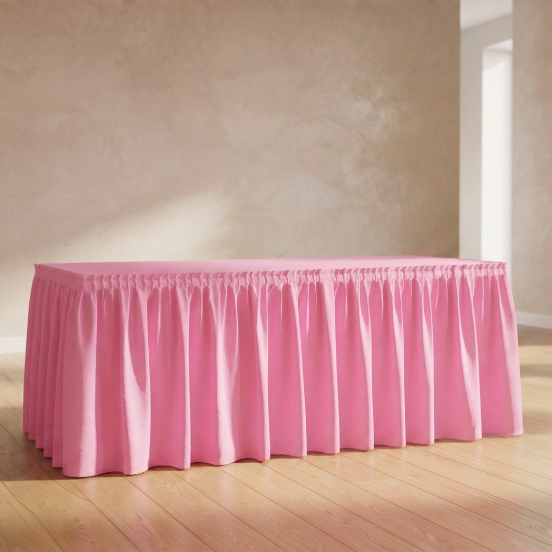 Faldón de mesa Rosa