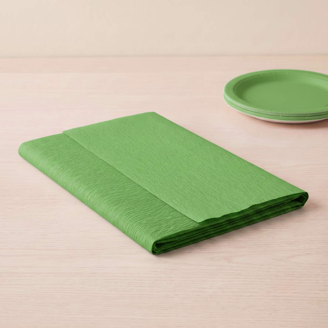 Mantel rectangular papel Verde Oscuro
