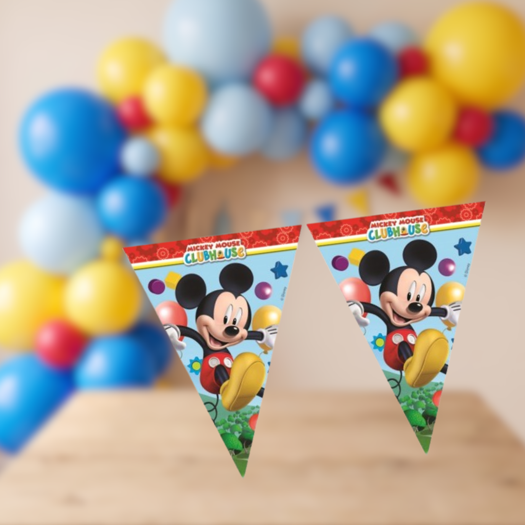 Guirnalda de banderines Mickey 2,3 m