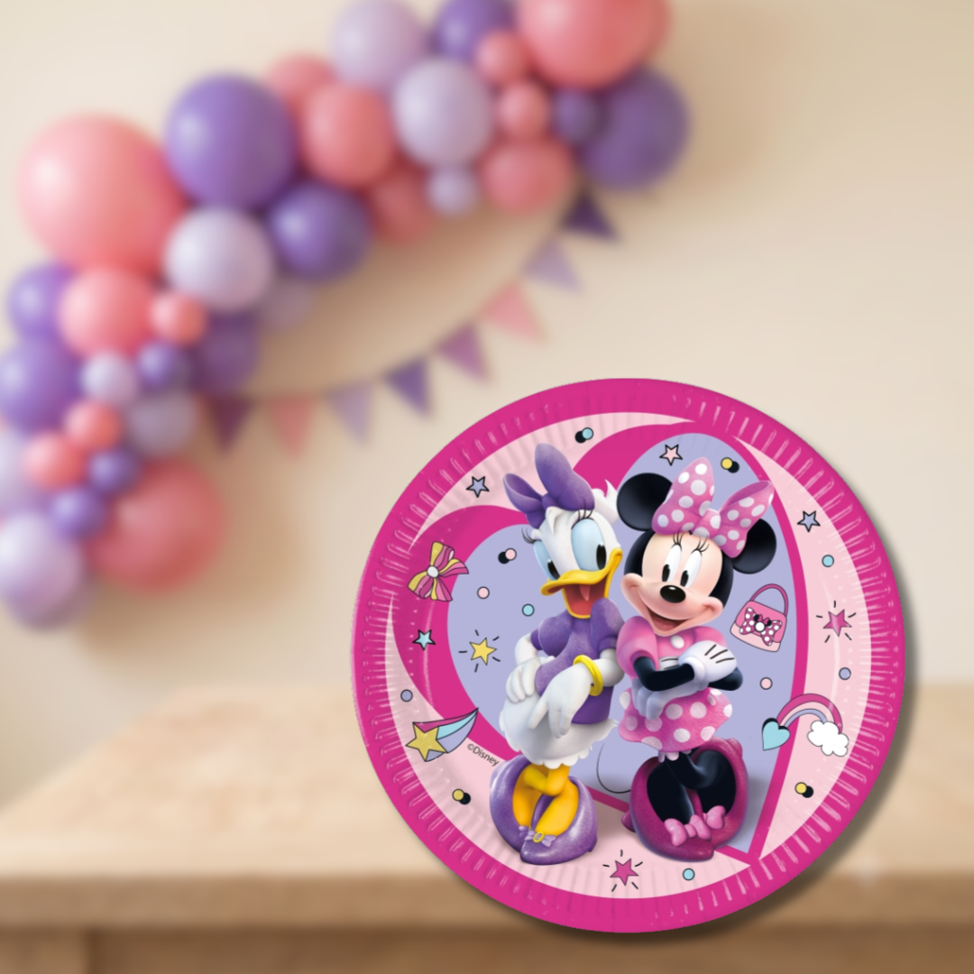 Platos grandes Minnie 23 cm | 8 unidades