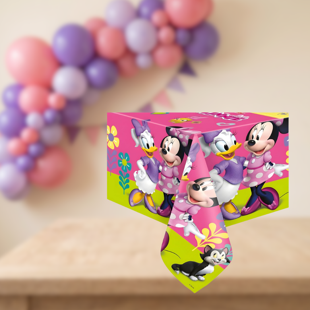 Mantel Minnie de plástico 180 × 120 cm