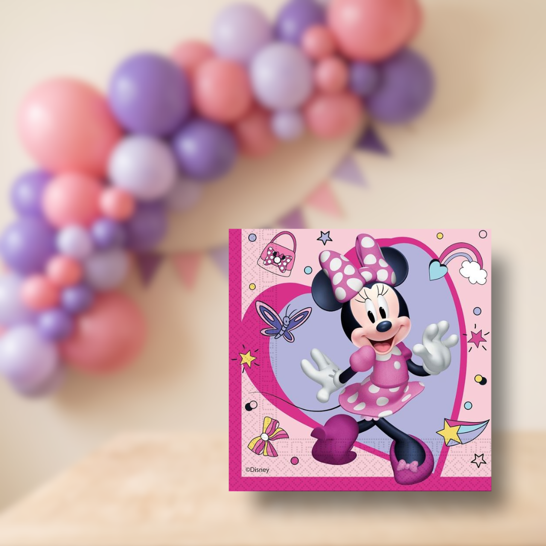 Servilletas Minnie 33 × 33 cm | 20 unidades