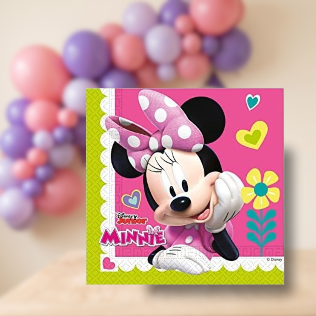 Servilletas Minnie 33 × 33 cm | 20 unidades